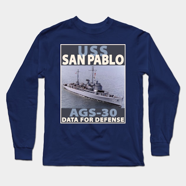 USS SAN PABLO - BLOCK Long Sleeve T-Shirt by CuteCoCustom